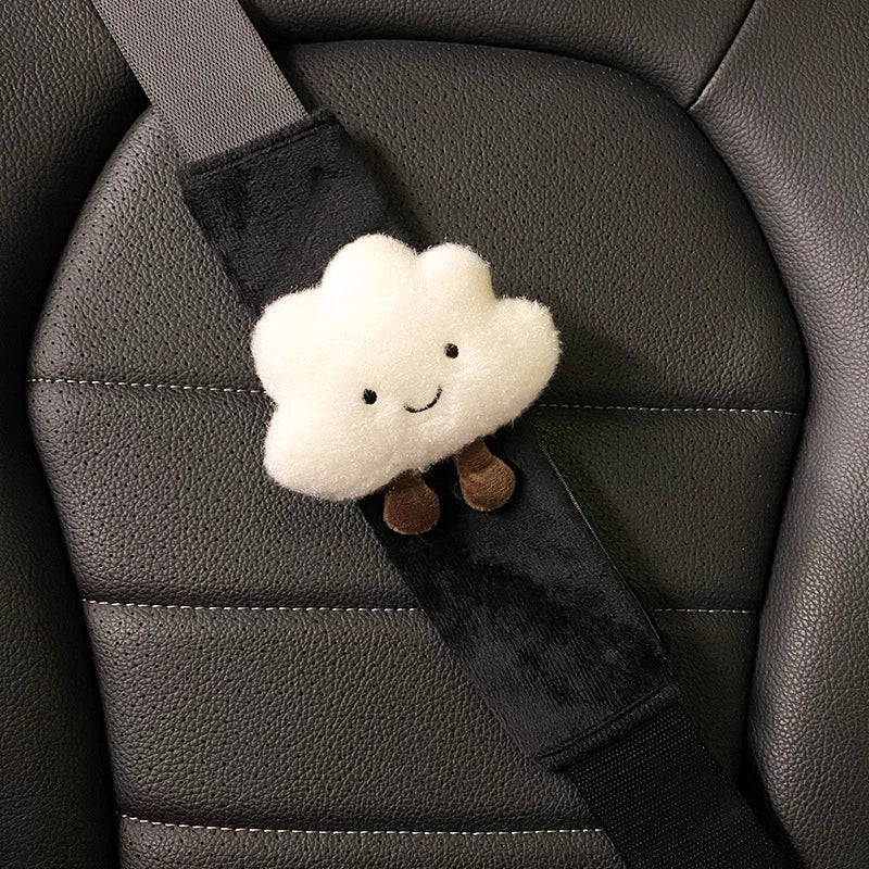 Plush Cloud Seatbelt Cover – Soft Comfort Car Shoulder Cushion