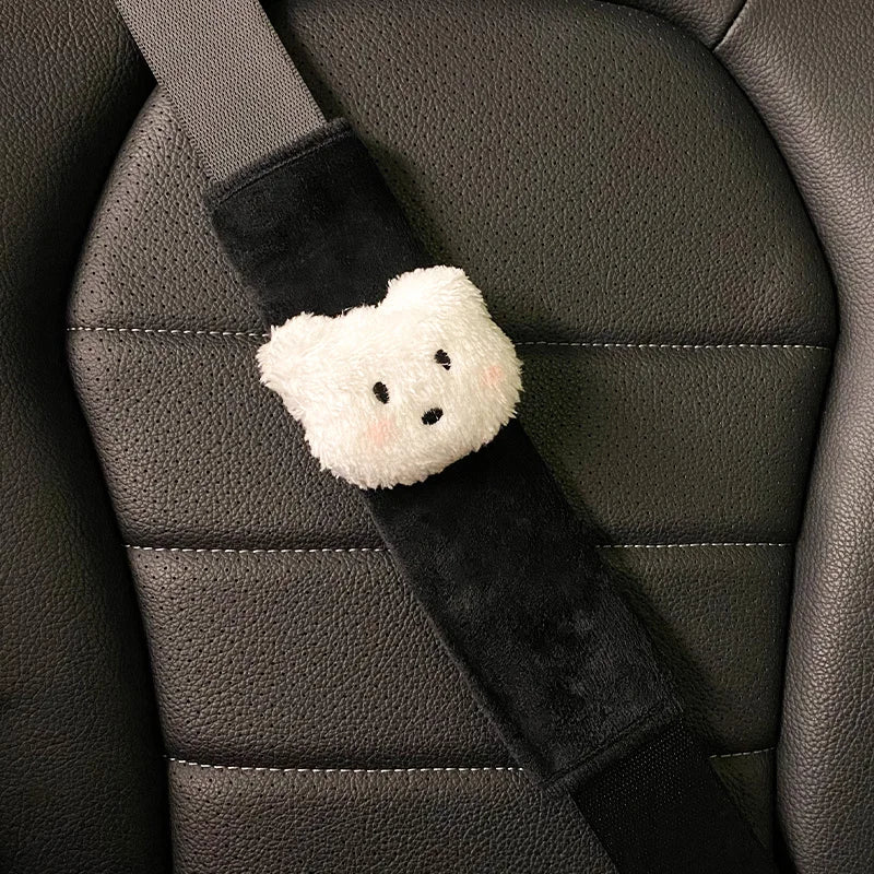 Plush Cloud Seatbelt Cover – Soft Comfort Car Shoulder Cushion